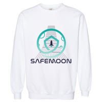 Safemoon Cryptocurrency Space Grid Garment-Dyed Sweatshirt