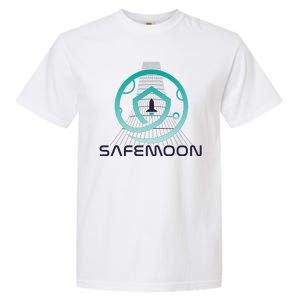 Safemoon Cryptocurrency Space Grid Garment-Dyed Heavyweight T-Shirt