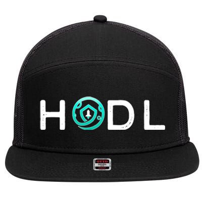 SafeMoon HODL Crypto Hold Currency 7 Panel Mesh Trucker Snapback Hat