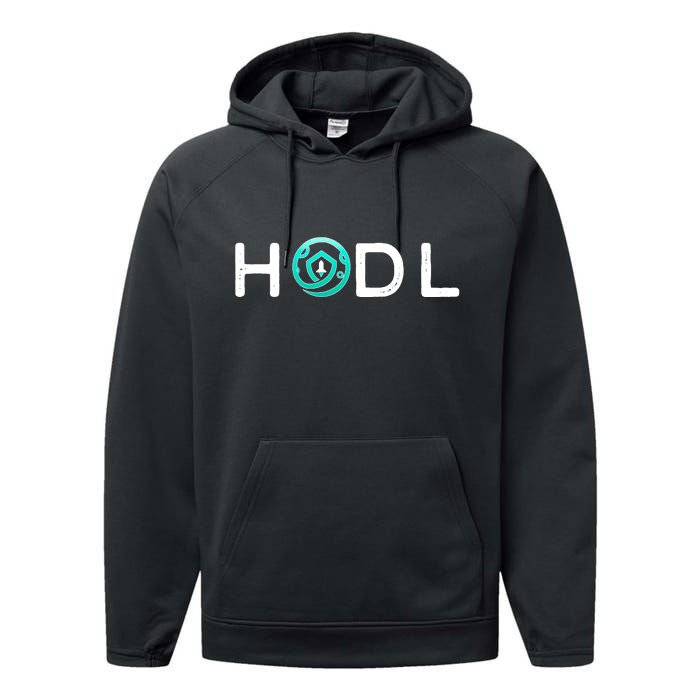 SafeMoon HODL Crypto Hold Currency Performance Fleece Hoodie