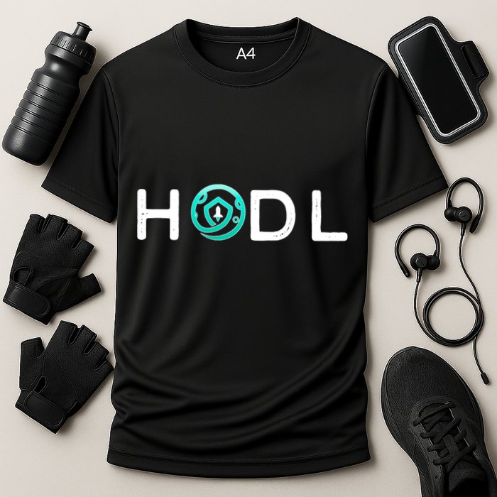 SafeMoon HODL Crypto Hold Currency Cooling Performance Crew T-Shirt