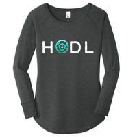 SafeMoon HODL Crypto Hold Currency Women's Perfect Tri Tunic Long Sleeve Shirt