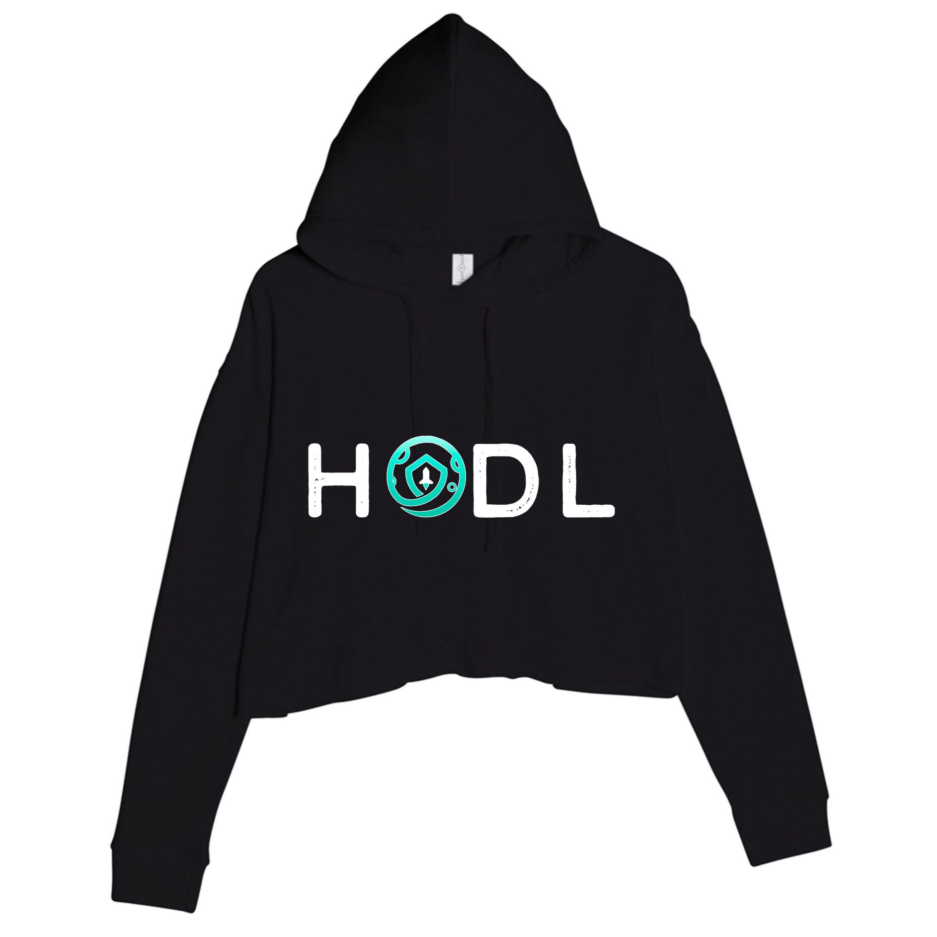 SafeMoon HODL Crypto Hold Currency Crop Fleece Hoodie
