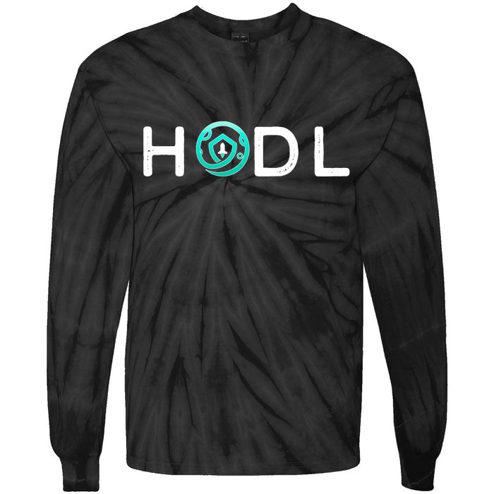 SafeMoon HODL Crypto Hold Currency Tie-Dye Long Sleeve Shirt