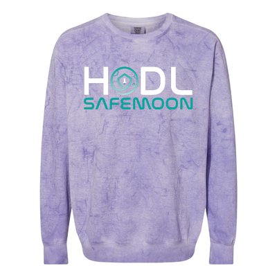 Safemoon HODL Cryptocurrency Logo Colorblast Crewneck Sweatshirt