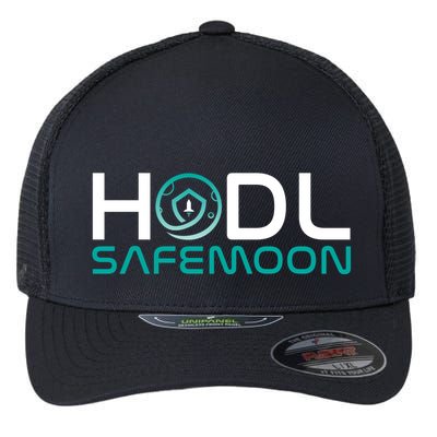 Safemoon HODL Cryptocurrency Logo Flexfit Unipanel Trucker Cap