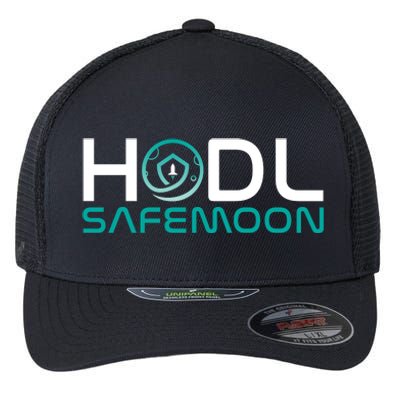 Safemoon HODL Cryptocurrency Logo Flexfit Unipanel Trucker Cap