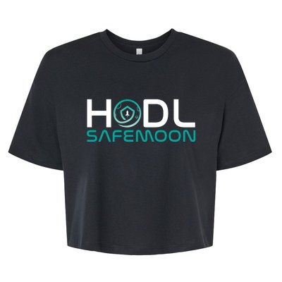 Safemoon HODL Cryptocurrency Logo Bella+Canvas Jersey Crop Tee