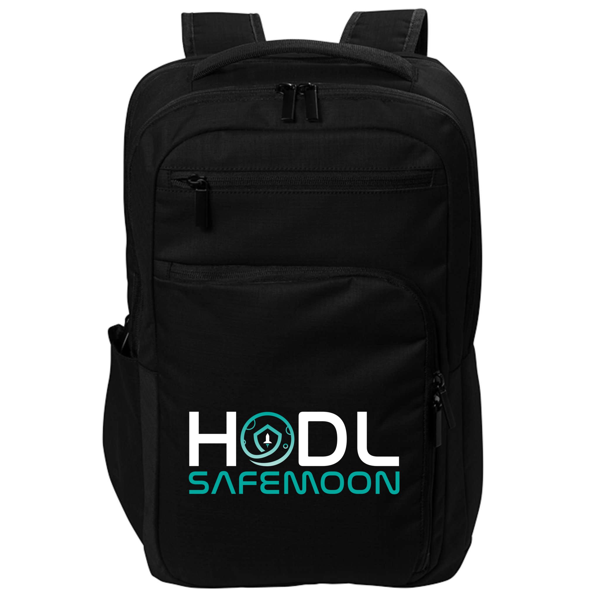 Safemoon HODL Cryptocurrency Logo Impact Tech Backpack