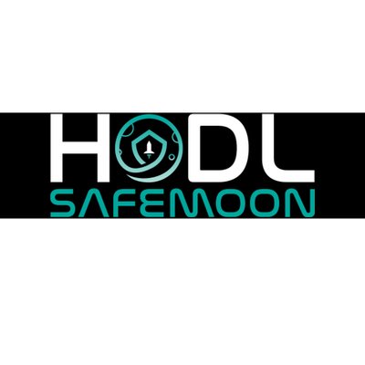 Safemoon HODL Cryptocurrency Logo Bumper Sticker