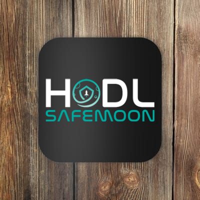 Safemoon HODL Cryptocurrency Logo Coaster