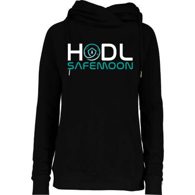 Safemoon HODL Cryptocurrency Logo Womens Funnel Neck Pullover Hood