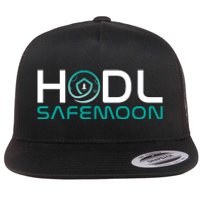 Safemoon HODL Cryptocurrency Logo Flat Bill Trucker Hat