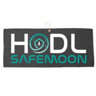 Safemoon HODL Cryptocurrency Logo Large Microfiber Waffle Golf Towel