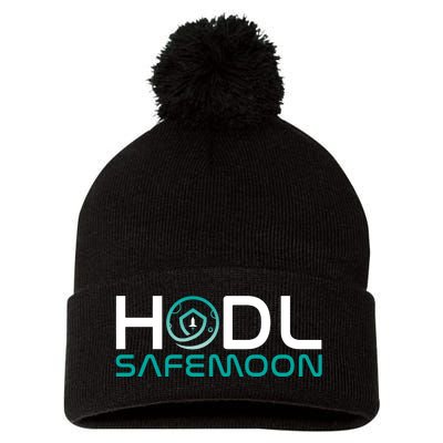 Safemoon HODL Cryptocurrency Logo Pom Pom 12in Knit Beanie