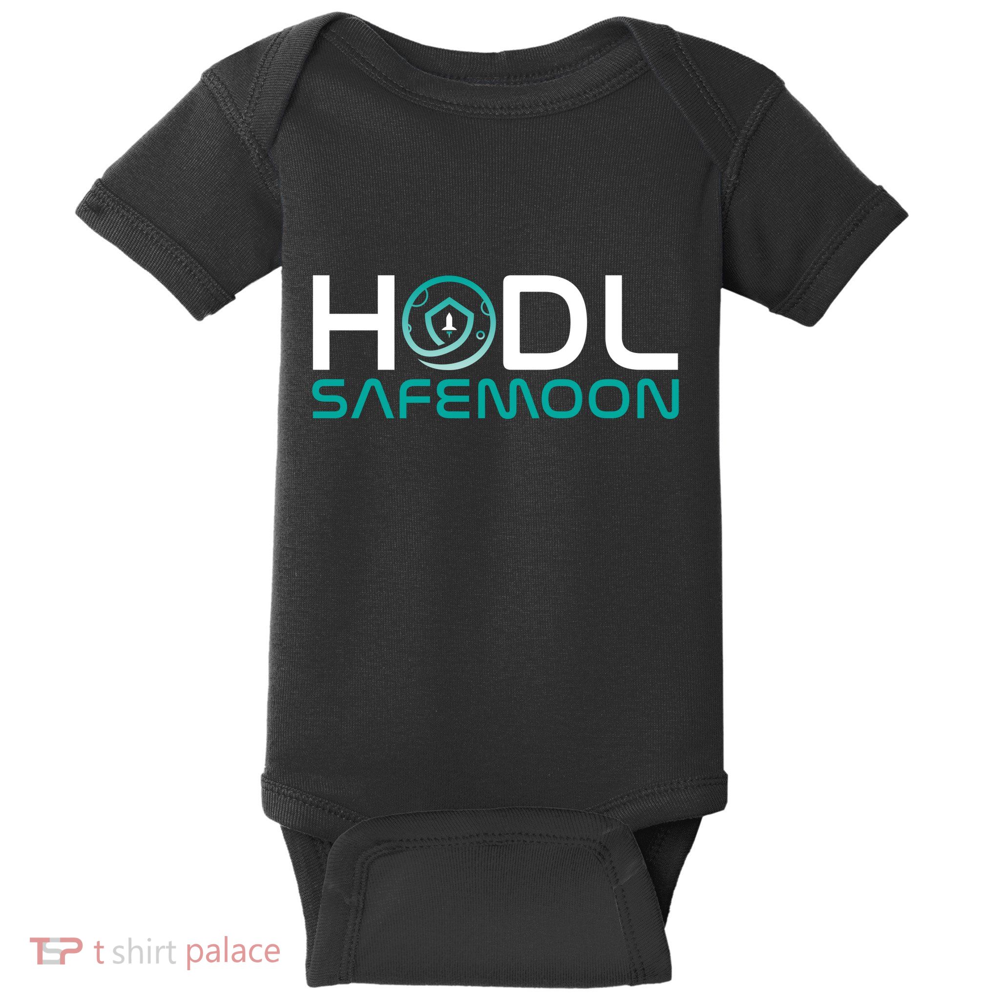 Safemoon HODL Cryptocurrency Logo Baby Bodysuit