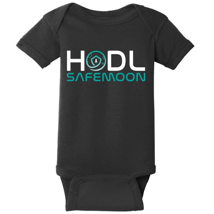 Safemoon HODL Cryptocurrency Logo Baby Bodysuit