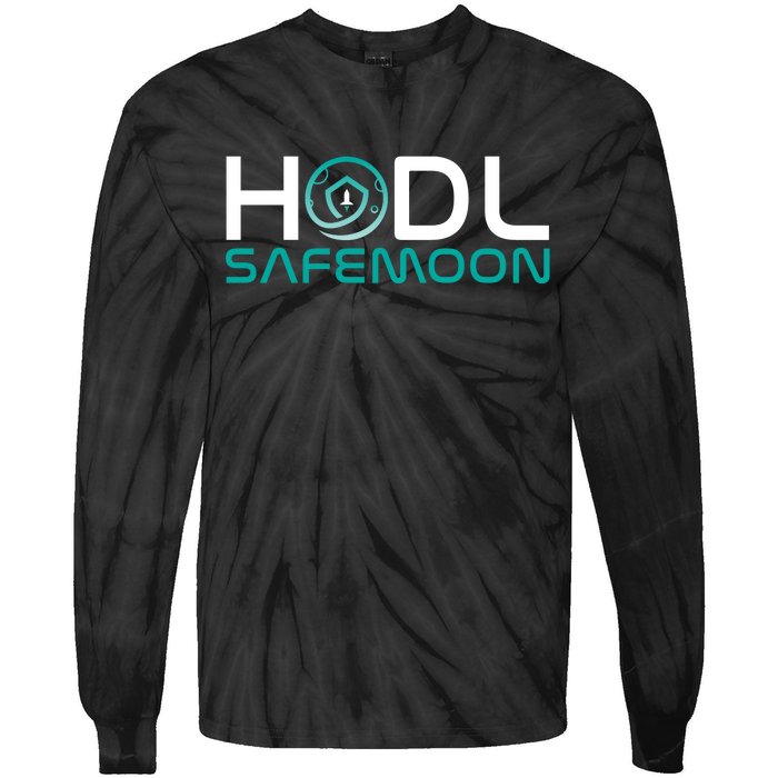 Safemoon HODL Cryptocurrency Logo Tie-Dye Long Sleeve Shirt