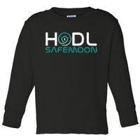 Safemoon HODL Cryptocurrency Logo Toddler Long Sleeve Shirt