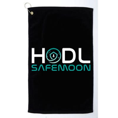 Safemoon HODL Cryptocurrency Logo Platinum Collection Golf Towel