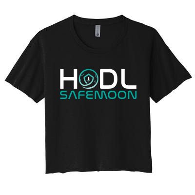 Safemoon HODL Cryptocurrency Logo Women's Crop Top Tee