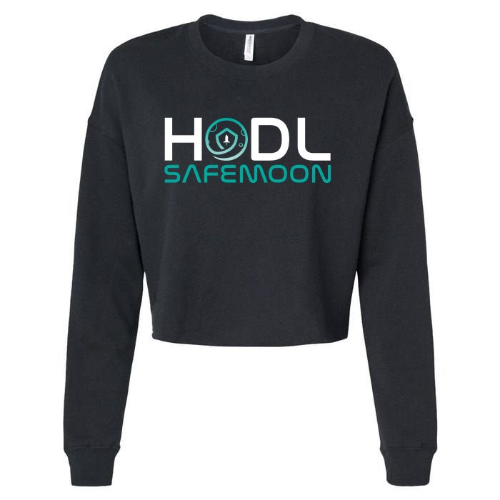 Safemoon HODL Cryptocurrency Logo Cropped Pullover Crew