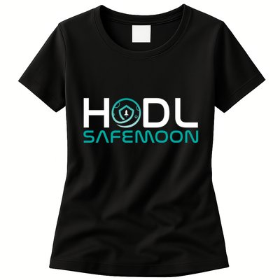 Safemoon HODL Cryptocurrency Logo Womens T-Shirt