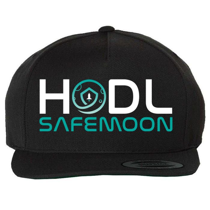 Safemoon HODL Cryptocurrency Logo Wool Snapback Cap