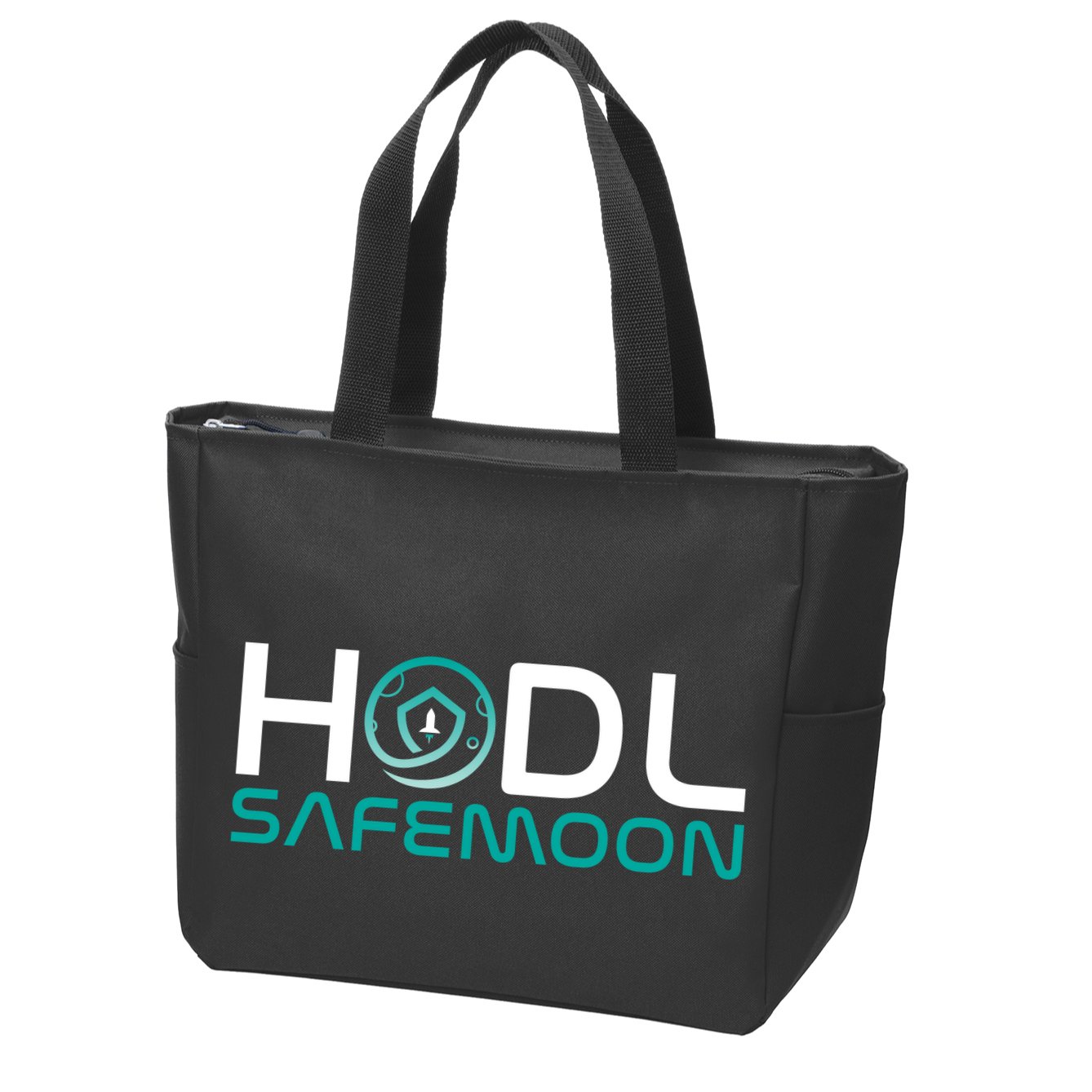 Safemoon HODL Cryptocurrency Logo Zip Tote Bag