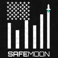 Safemoon To The Moon Crypto Blockchain Flag Ladies PosiCharge Tri-Blend Wicking Tank