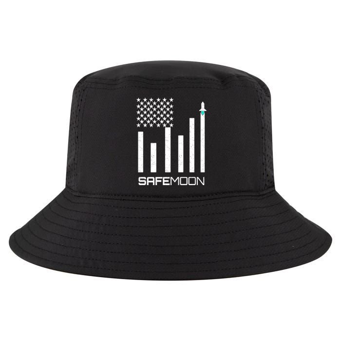 Safemoon To The Moon Crypto Blockchain Flag Cool Comfort Performance Bucket Hat