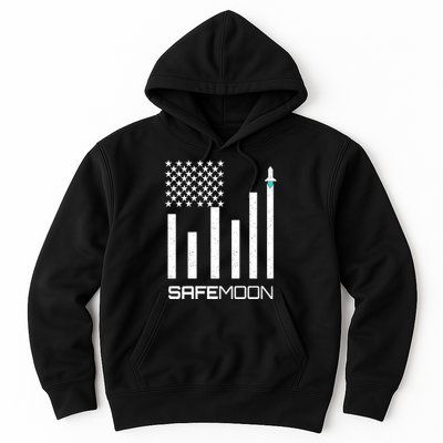 Safemoon To The Moon Crypto Blockchain Flag Hoodie