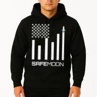 Safemoon To The Moon Crypto Blockchain Flag Hoodie