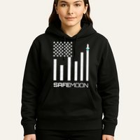 Safemoon To The Moon Crypto Blockchain Flag Hoodie