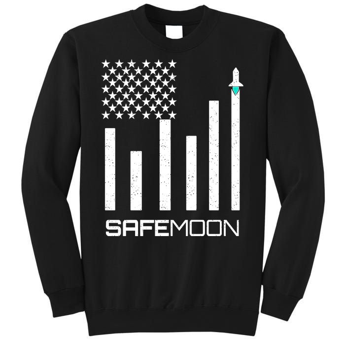 Safemoon To The Moon Crypto Blockchain Flag Sweatshirt