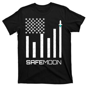 Safemoon To The Moon Crypto Blockchain Flag T-Shirt