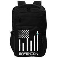 Safemoon To The Moon Crypto Blockchain Flag Impact Tech Backpack