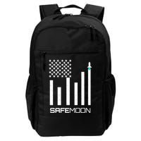Safemoon To The Moon Crypto Blockchain Flag Backpack