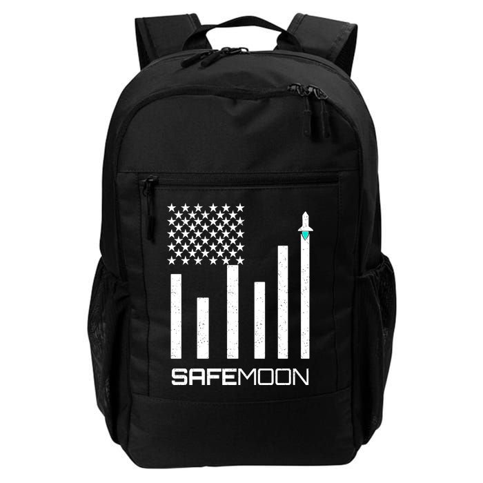 Safemoon To The Moon Crypto Blockchain Flag Backpack
