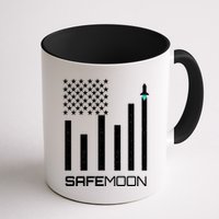 Safemoon To The Moon Crypto Blockchain Flag Mug