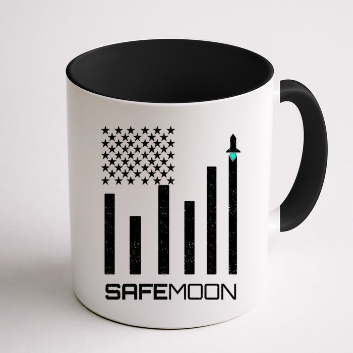 Safemoon To The Moon Crypto Blockchain Flag Mug