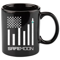Safemoon To The Moon Crypto Blockchain Flag 11oz C Handle Ceramic Mug