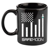Safemoon To The Moon Crypto Blockchain Flag 11oz C Handle Ceramic Mug