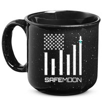 Safemoon To The Moon Crypto Blockchain Flag 15oz Campfire Ceramic Mug