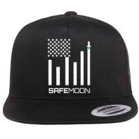 Safemoon To The Moon Crypto Blockchain Flag Flatbill Hat