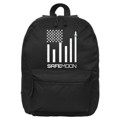 Safemoon To The Moon Crypto Blockchain Flag 16 in Basic Backpack