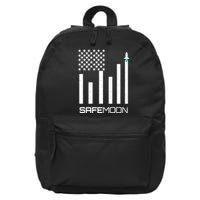 Safemoon To The Moon Crypto Blockchain Flag 16 in Basic Backpack