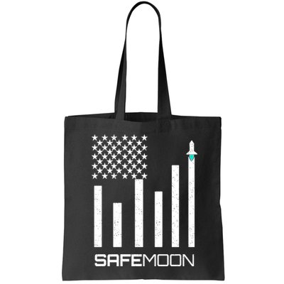Safemoon To The Moon Crypto Blockchain Flag Bag