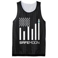Safemoon To The Moon Crypto Blockchain Flag Mesh Reversible Basketball Jersey Tank