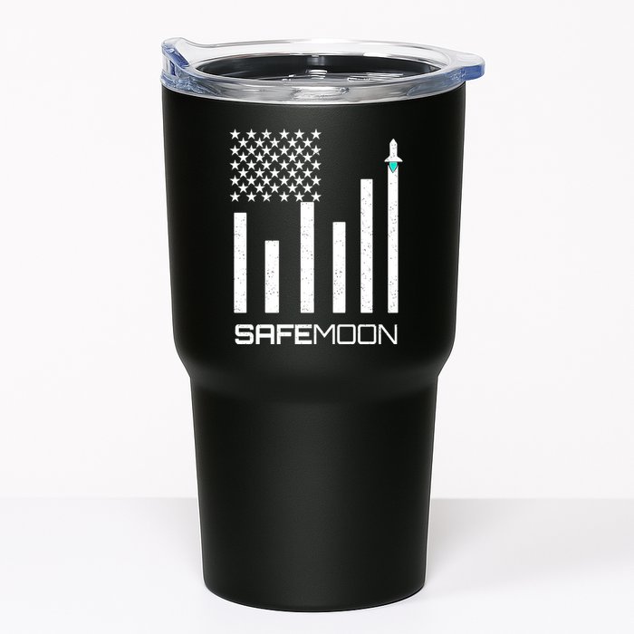 Safemoon To The Moon Crypto Blockchain Flag Tumbler